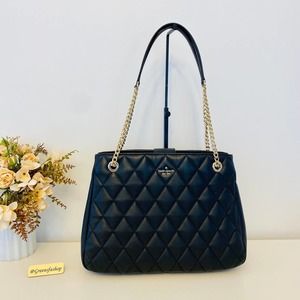 Kate spade purse carey tote shoulder bag black